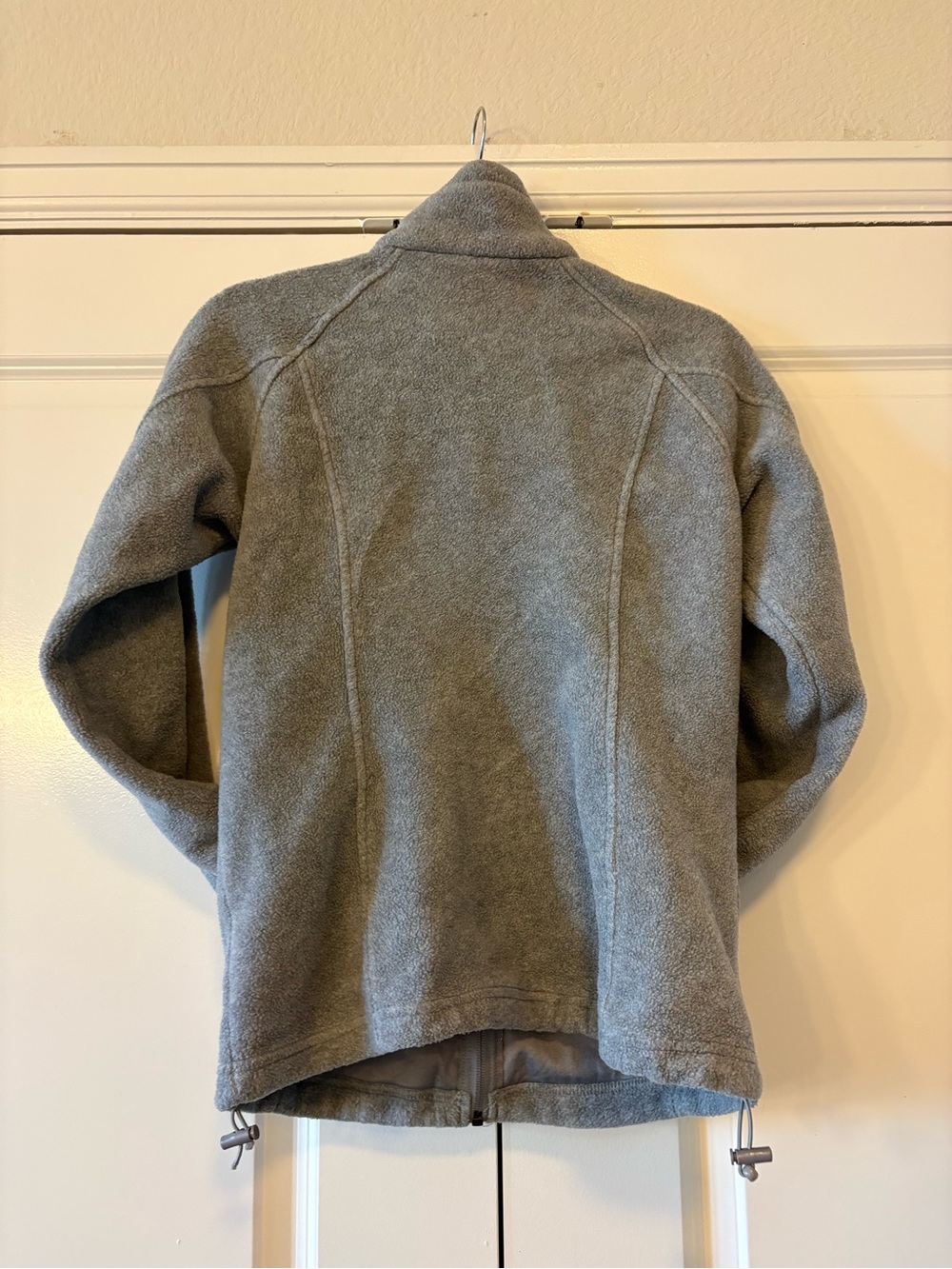 Columbia Light Gray Zip-Up Fleece Jacket - Picture 3 of 4